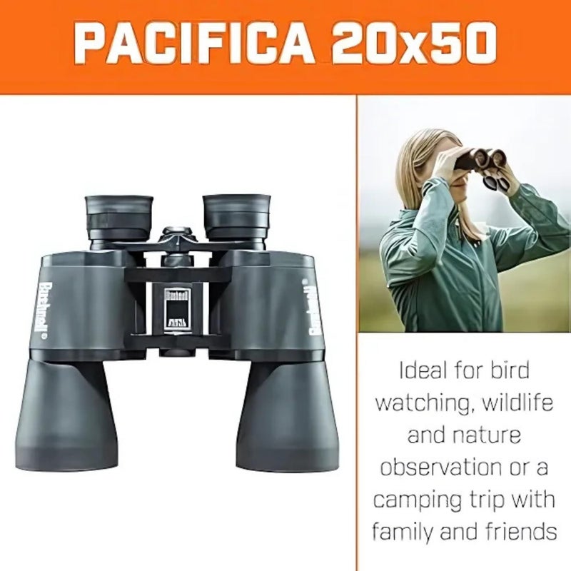 Bushnell Pacifica 20x 50mm Super High-Powered Porro Prism Binoculars, Black - Image 5